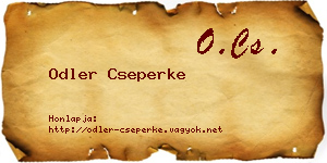 Odler Cseperke névjegykártya